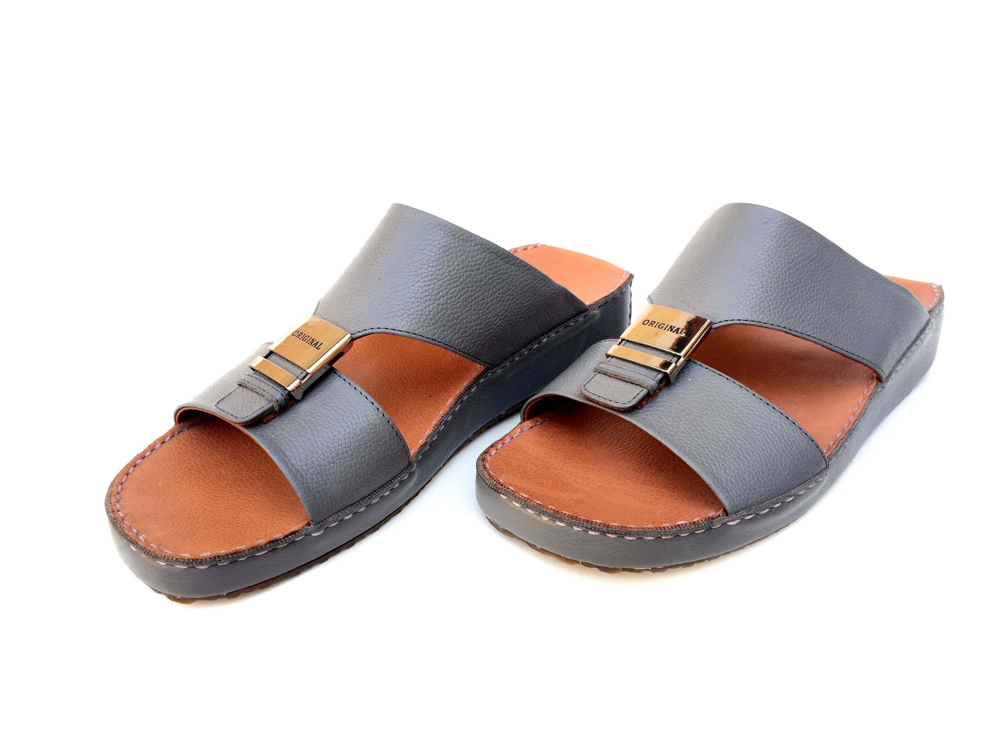 Men Leather Arabic Sandals Arab Slippers Arabian Footwear Shoes Handmade Summer  Genuine Quality