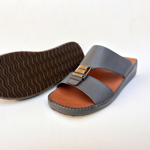 Men Leather Arabic Sandals Arab Slippers Arabian Footwear Shoes Handmade Summer  Genuine Quality