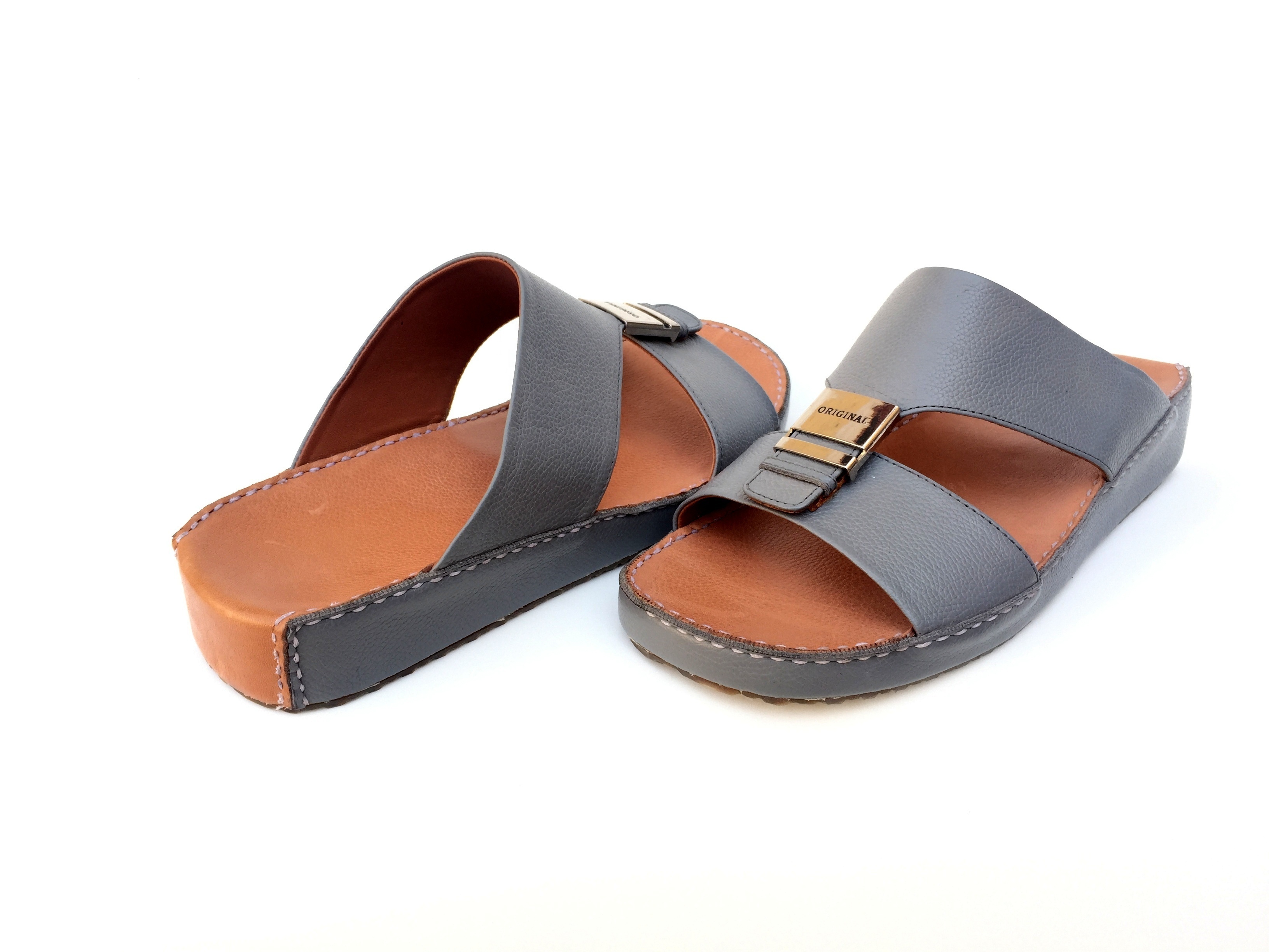 Men Leather Arabic Sandals Arab Slippers Arabian Footwear Shoes Handmade Summer  Genuine Quality