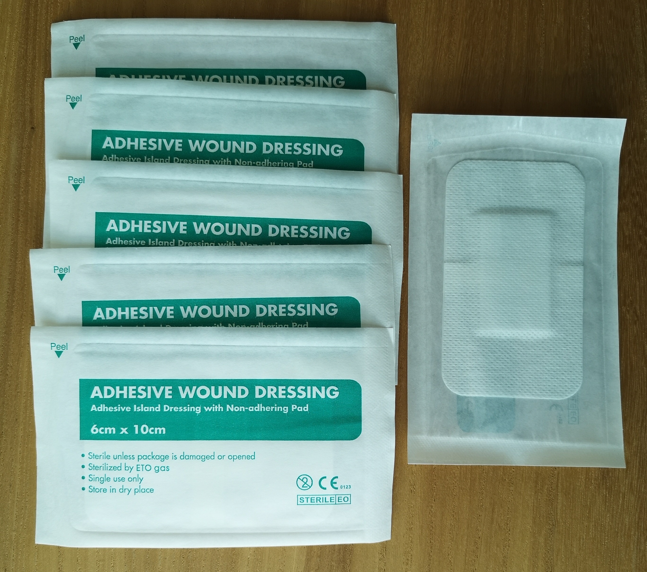 Wound care pad medical non-woven wound burns breathable dressings with ce iso medical