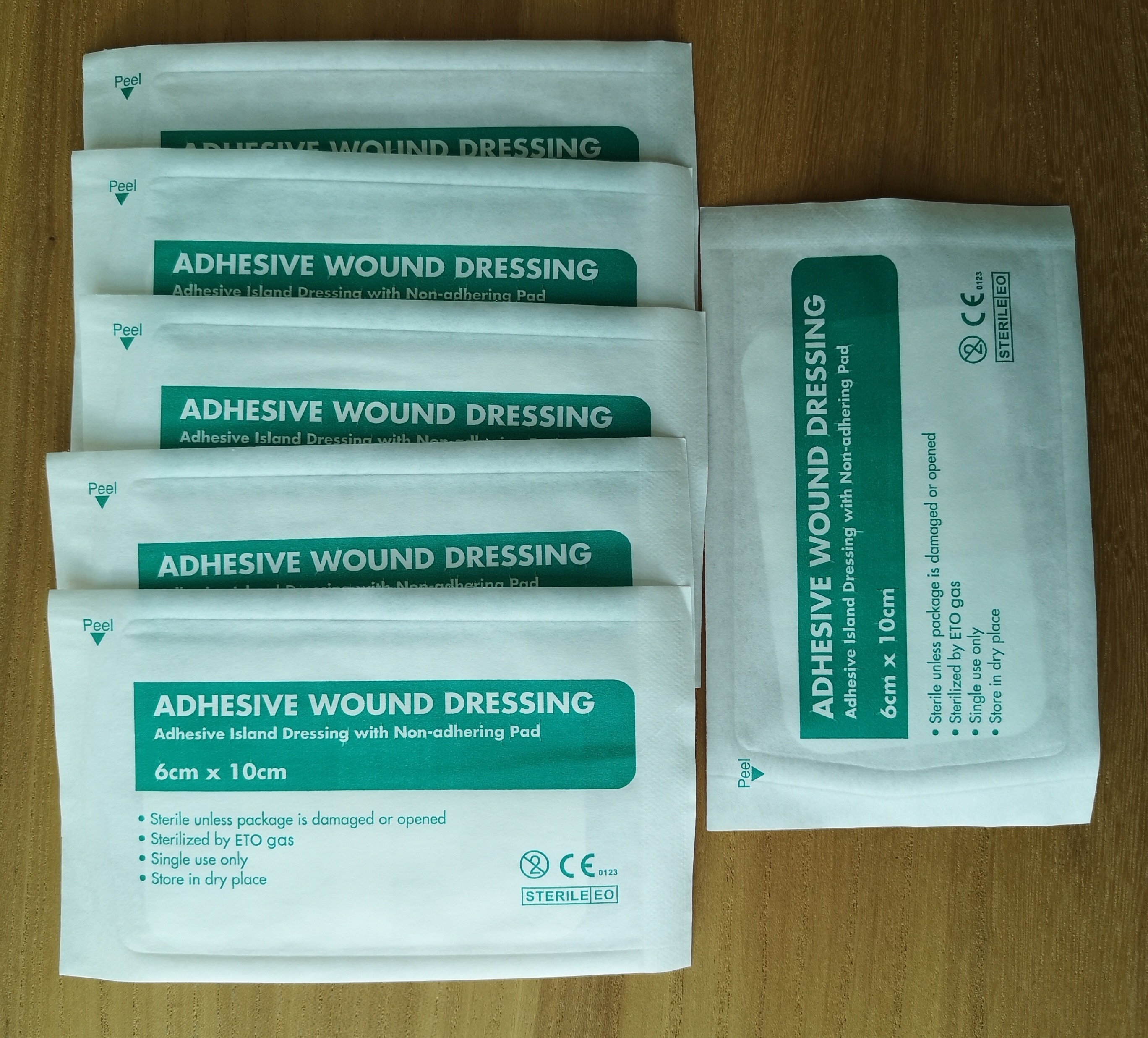 Wound care pad medical non-woven wound burns breathable dressings with ce iso medical