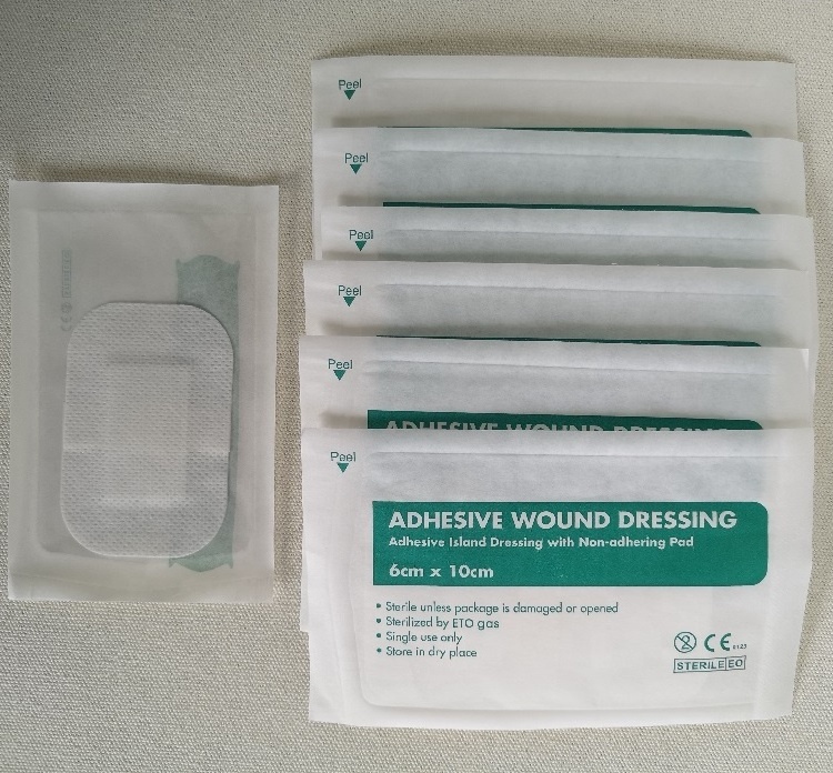 Wound care pad medical non-woven wound burns breathable dressings with ce iso medical