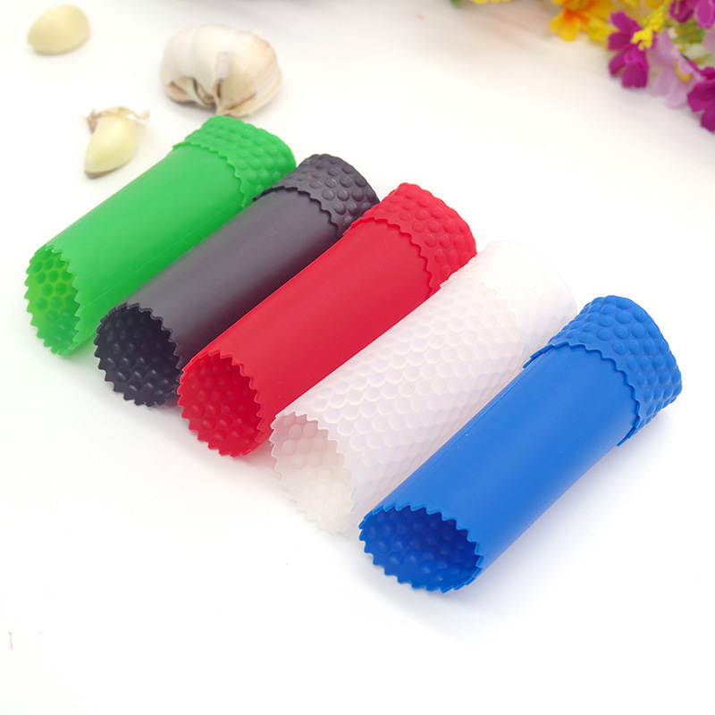 Kitchen Tool Odor Free Garlic Cloves Peeler Easy Roller Peeling Tube Skin Remover Silicone Garlic Peeler Tube Without Smell