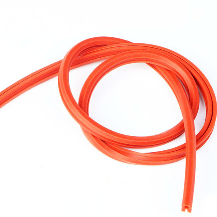 Heat-resistant sticky foam silicone rubber seal strip