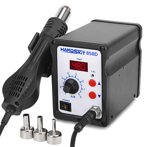 handskit 858D Hot Air Gun 700W BGA Rework Solder Station Soldering Heat Air Gun Station   For SMD SMT Welding Repair Tools