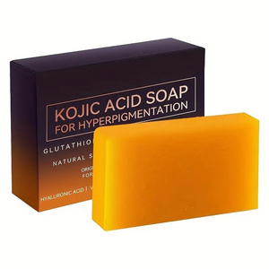 Hot Selling Private Label Hand Clean Kojie San Whitening Brightening Soap Kojic Acid Herbal Ingredients Slimming Antiseptic