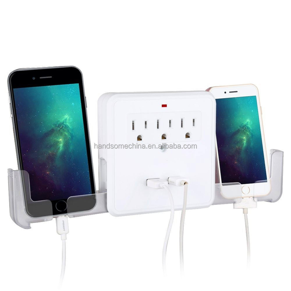 Surge Protector mobile phone USB Charging Port Wall Tap