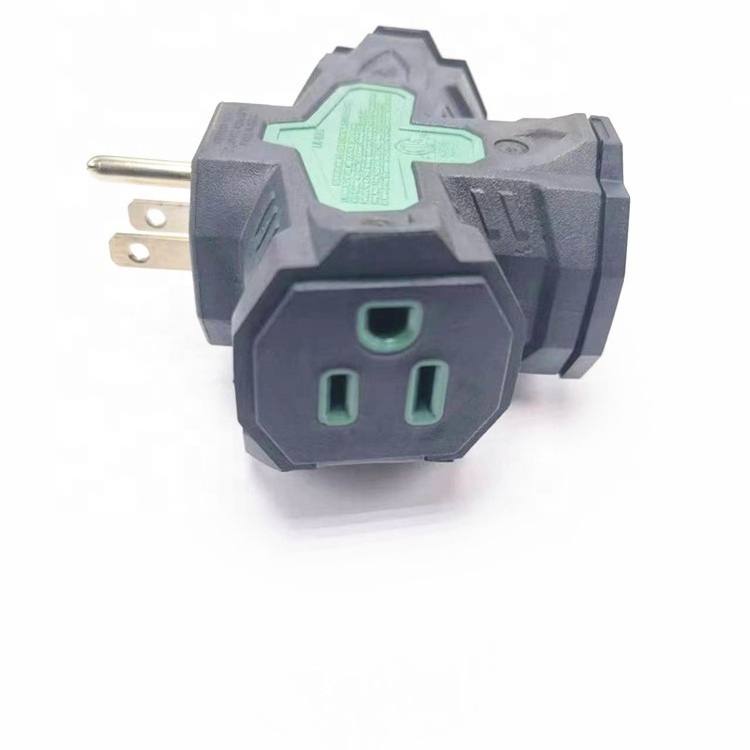 Heavy Duty 3 Outlets Extender with Safe waterproof Cover