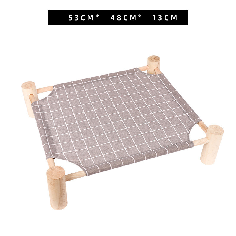 Summer pet camp bed kennel small dog wooden can be used in all seasons easily removable and washable cat kennel cat supplies