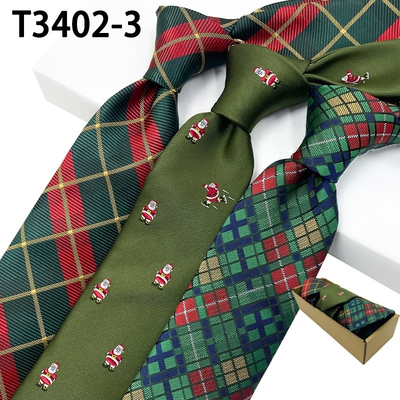 Manufacturer wholesale cheap gravatas no atacado sourcing agent in china neckties corbata divertida de navidad christmas tie