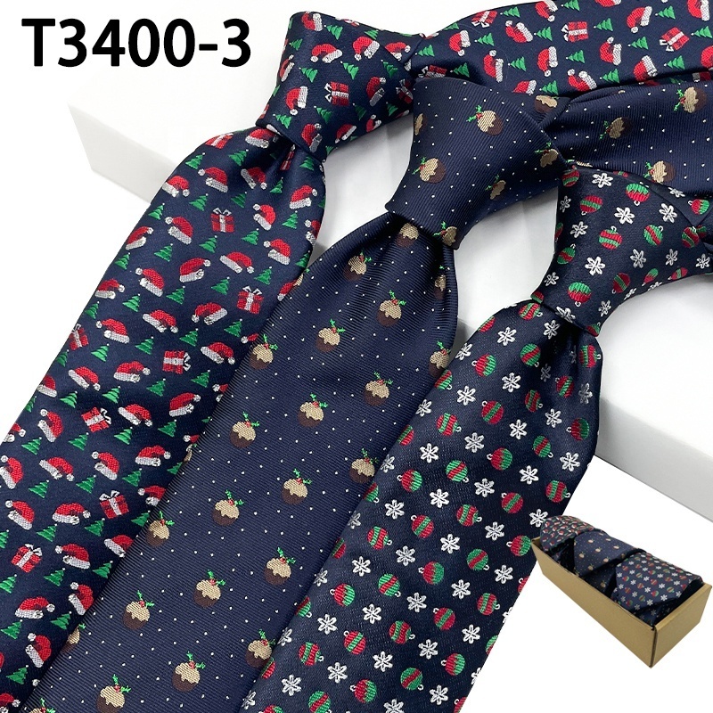 Manufacturer wholesale cheap gravatas no atacado sourcing agent in china neckties corbata divertida de navidad christmas tie