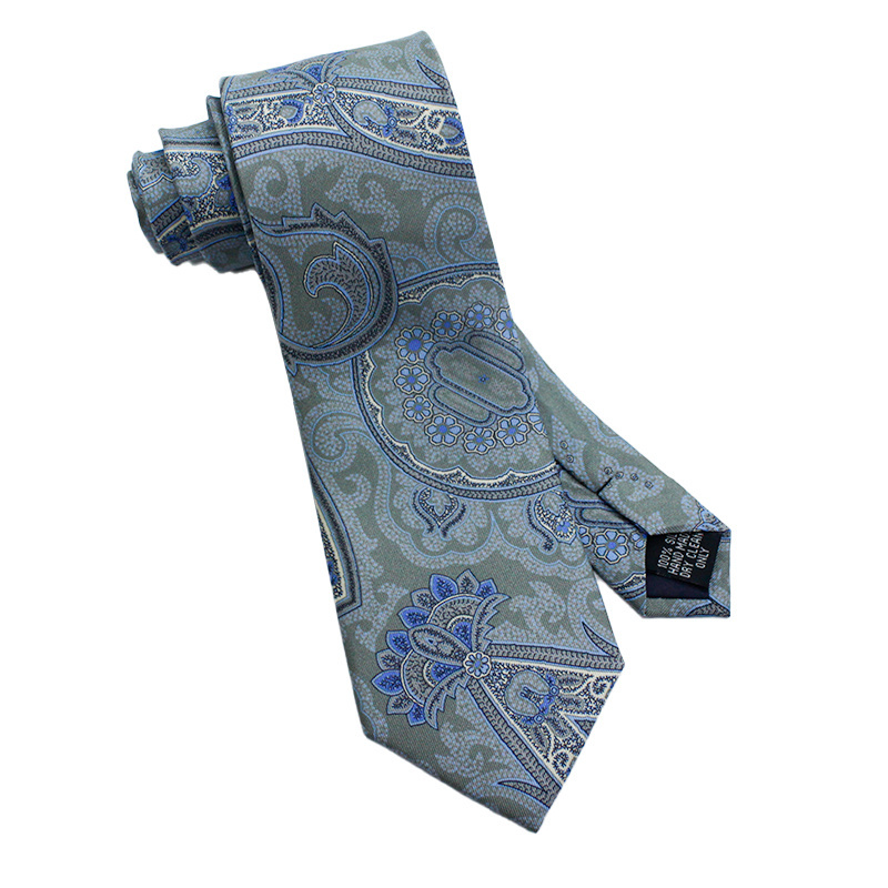 TONIVANI-50 Wholesale Shengzhou China Mens 100% Silk Paisley Digital Printed Ties Male Silk Printing Classic Necktie