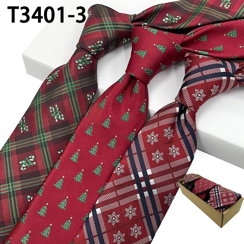 Manufacturer wholesale cheap gravatas no atacado sourcing agent in china neckties corbata divertida de navidad christmas tie