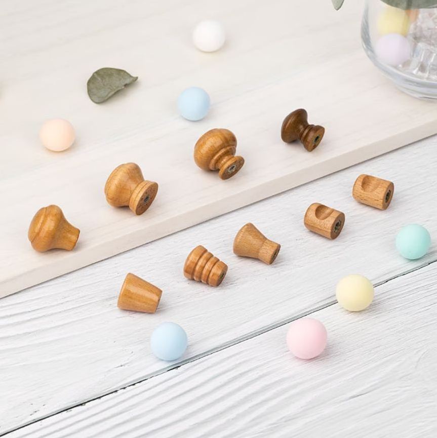 Wood mini cabinet knobs wood small pulls wood door handles Usage Home Dresser Door Cabinet Handmade Decorative Kitchen handle