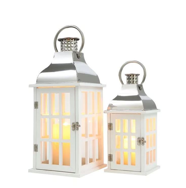 Classic Two Piece Tabletop Lantern Set Candleholder for Home decorative Hotel Restaurant wedding office Made In India Wholesale