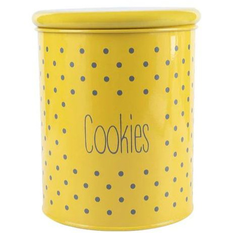 Yellow cookie Jar classic unique design for food storage dry food kitchenware hotel restaurant wholesale made in india 2023