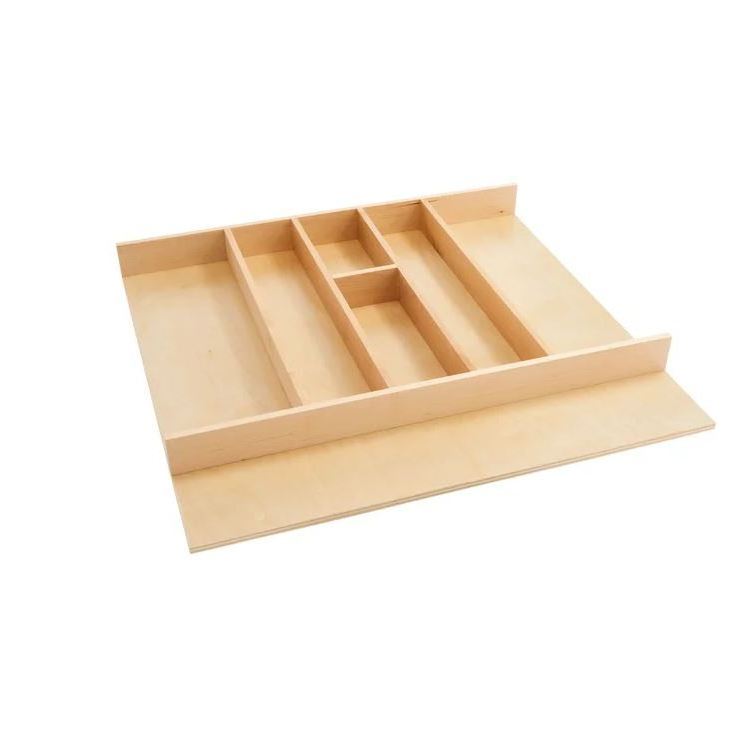 Solid wood luxury kitchen utensils drawer organizer adjustable flatware kitchen cutlery tray table ware drawer organizer 2023