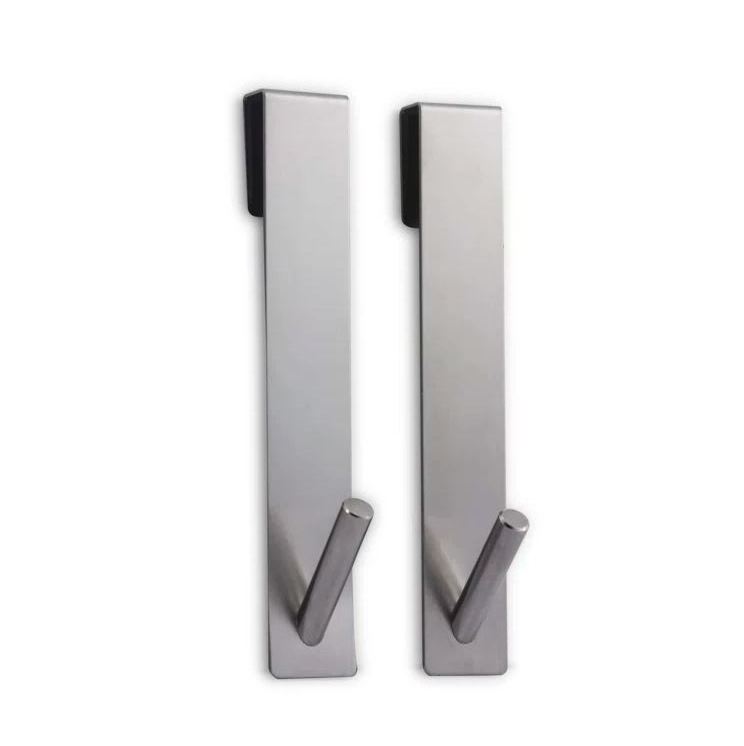 Luxury steel coat door hook wholesale household behind door clothing hooks kitchen wardrobe bathroom door hanging accessories