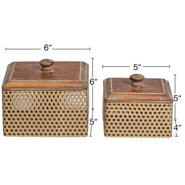 Metal and wooden jewelry box for home dressing table decor for jewelry ring earring pendant necklace storage case organizer 2024