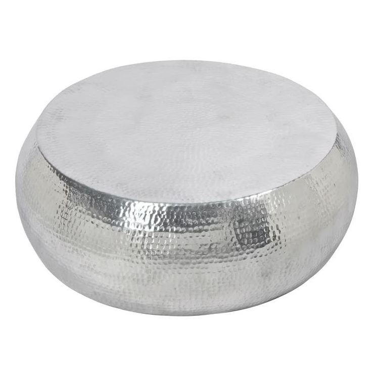 Modern elegant silver aluminium coffee table for kitchen office home restaurant living room garden decoration made in india 2023