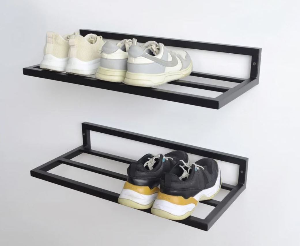 Entryway set closet shoe shelf organizer Industrial custom shoe storage Unique New modern wood shoe storage rack for home indoor