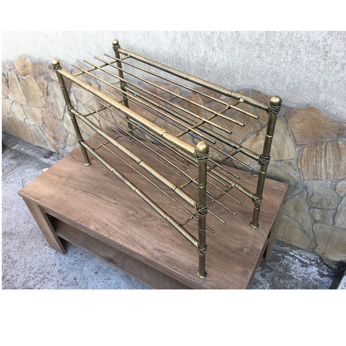 bench, metal furniture, hallway shoe rack, entryway decor Metal Shoe Rack In Gold Finish with Seat & Shelf Large Hot transparent