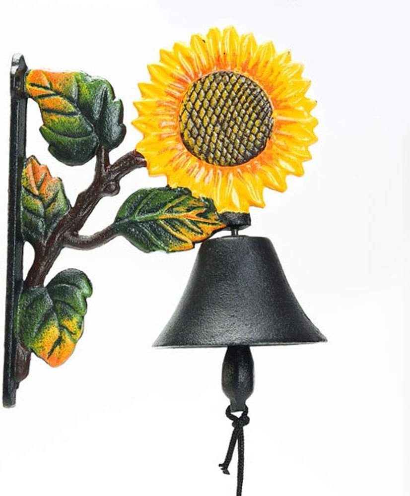 New Sun Flower Metal Door Bell wholesale For Outdoor Decor Farmhouse Garden Decoration Made in india Bulk quantity Hot selling