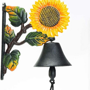 New Sun Flower Metal Door Bell wholesale For Outdoor Decor Farmhouse Garden Decoration Made in india Bulk quantity Hot selling