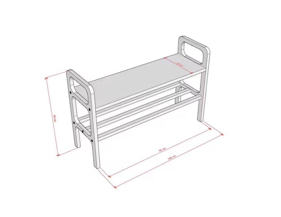 Eak entryway shoe bench Narrow bench Small Traditional solid wood shoe storage rack for home indoor outdoor decoration