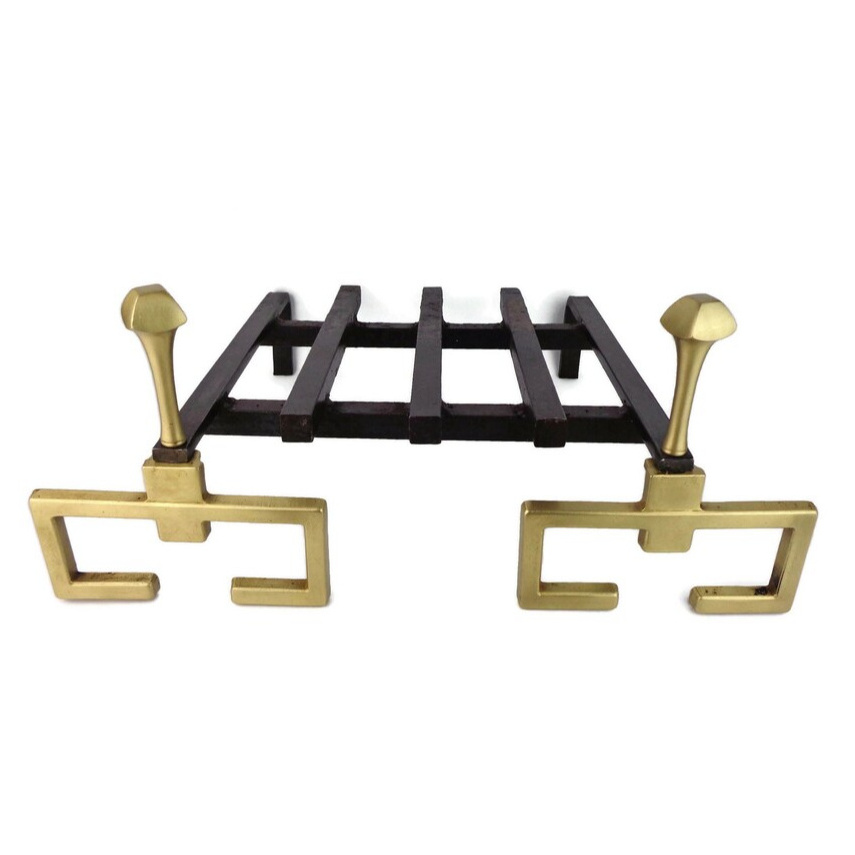 New best designing iron andirons custom for storage holder backyard household outdoor fireplace firewood rack log holder bracket