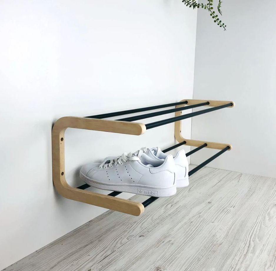 Shoe Storage Folding Adjustable Shoe Slots Organizer bamboo brown shoe storage rack for home indoor outdoor decoration daily