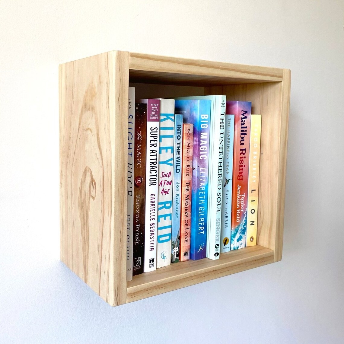 Book cube wooden wall shelf wall mounted storage shelves for home hotels living room kitchen bathroom home decor accessories