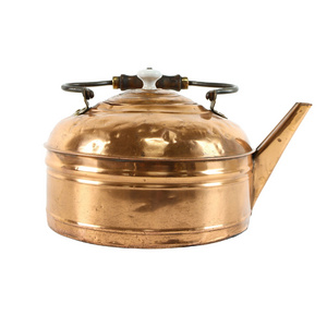 Antique farmhouse tea kettle hand hammered copper teapot for hotel restaurant home kitchenware coffee pot made in India 2023