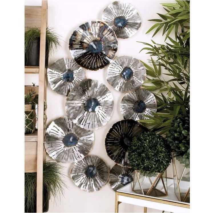 Wall decoration art classy metal white for home hotel restaurant office living room wall arts house warming decorative wholesale