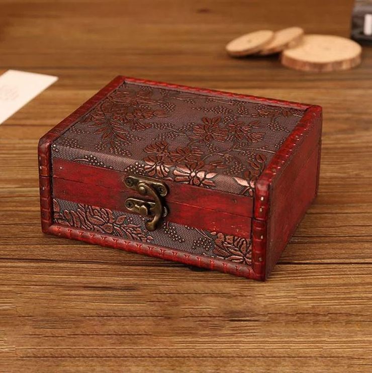 Good selling wooden jewelry box for home dressing table decor for jewelry ring earring pendant necklace storage case organizer