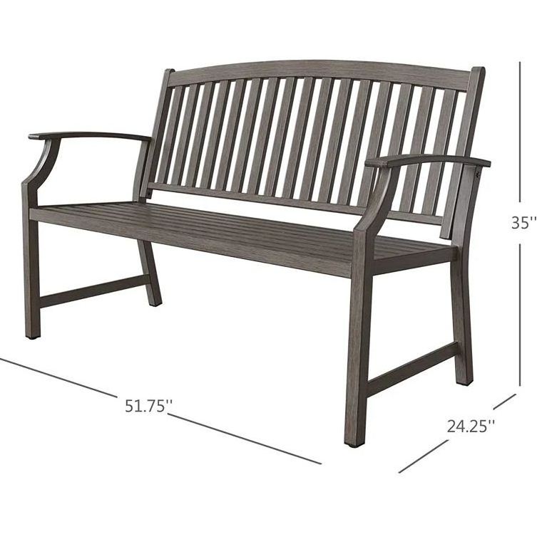 New luxury design aluminum outdoor bench for home outdoor furniture sitting chair general place patio garden park made in india