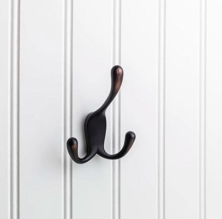 Elegant design metal coat door hook for household behind door clothing hooks kitchen wardrobe bathroom door hanging accessories