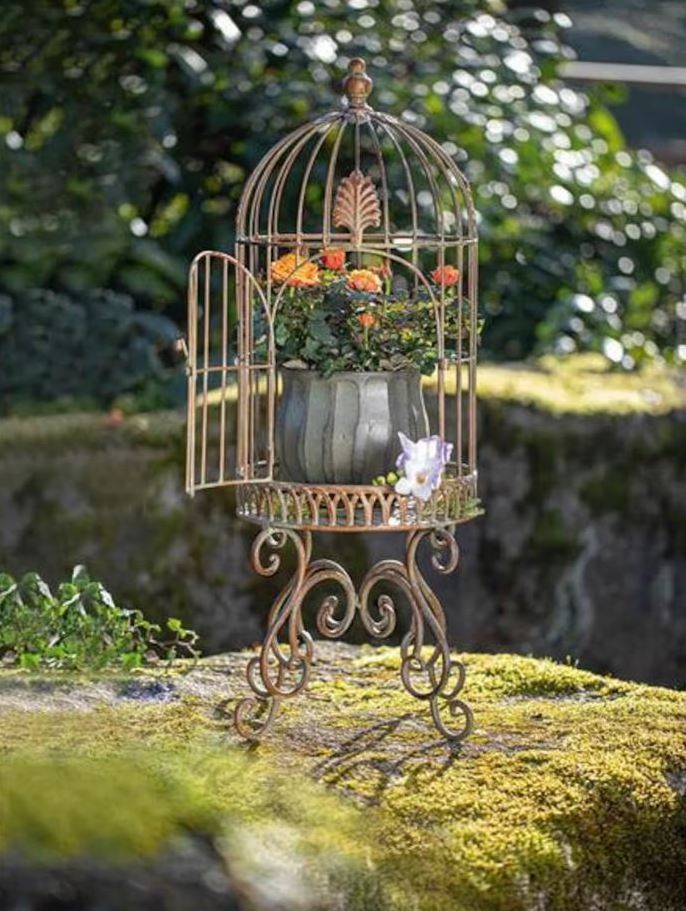 Antique decorative metal cage for indoor outdoor home garden wedding decorative hanging bird cage wire lantern candle holders