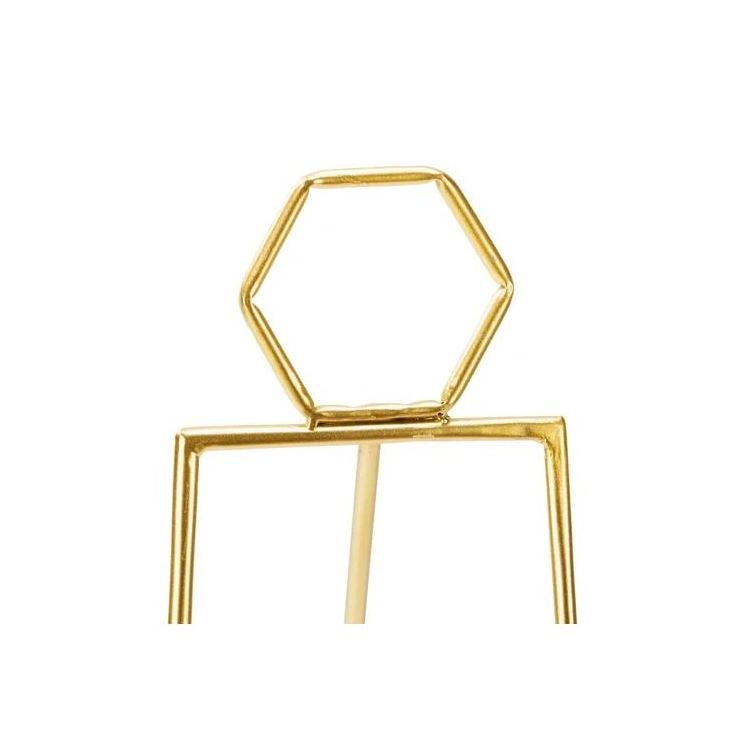 Professional gold metal tripod easel stand display adjustable for home office school floor and tabletop decor picture holder