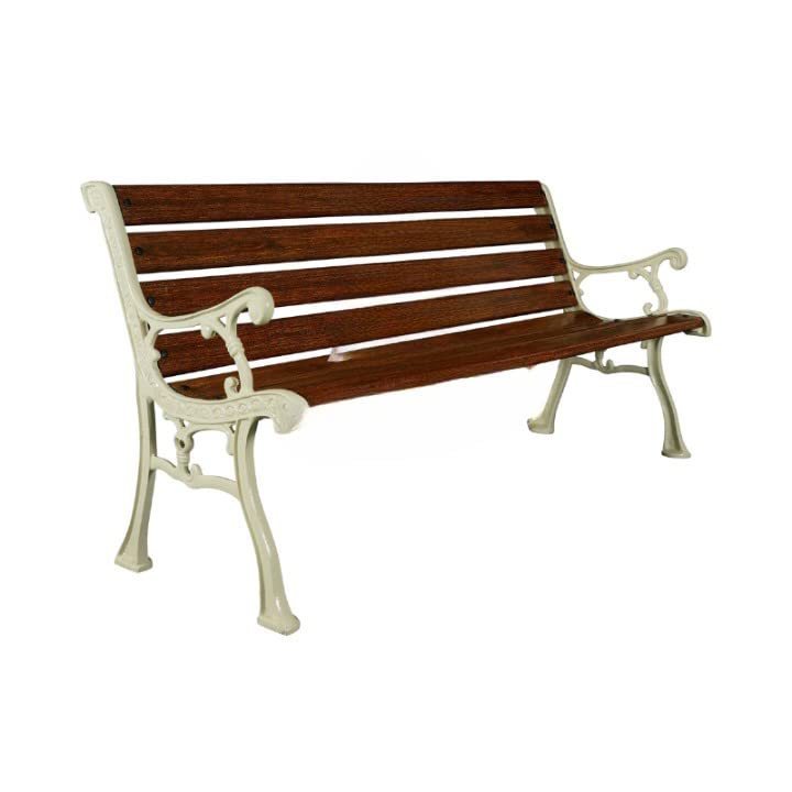 Fancy cast iron & wooden garden patio bench for home hotel garden outside park seating patio bench outdoor and indoor furniture