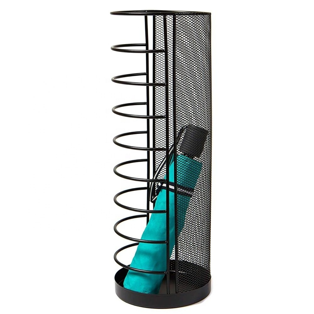 Industrial Modern Umbrella Stand Wrought Iron Solid Metal Storage Rack Big Stand Made in India Export Quality Bulk Quantity