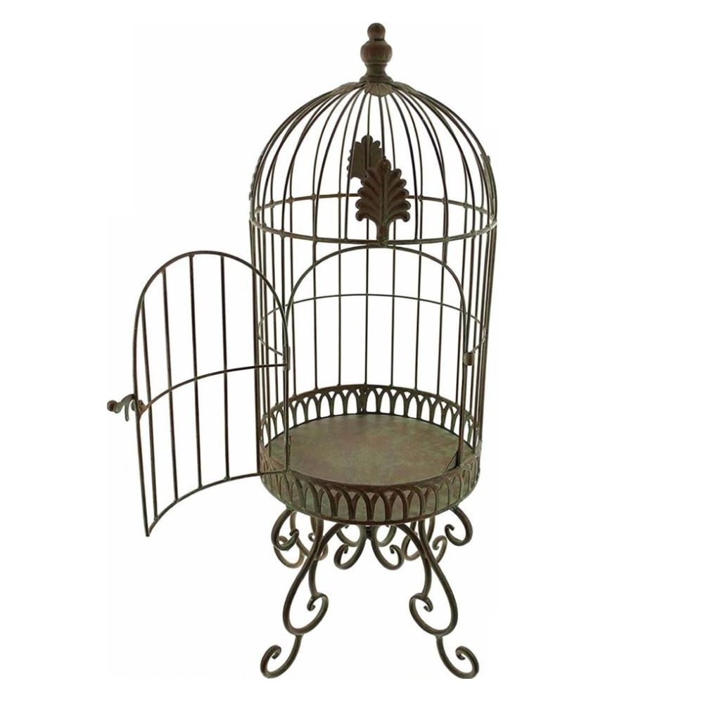 Antique decorative metal cage for indoor outdoor home garden wedding decorative hanging bird cage wire lantern candle holders