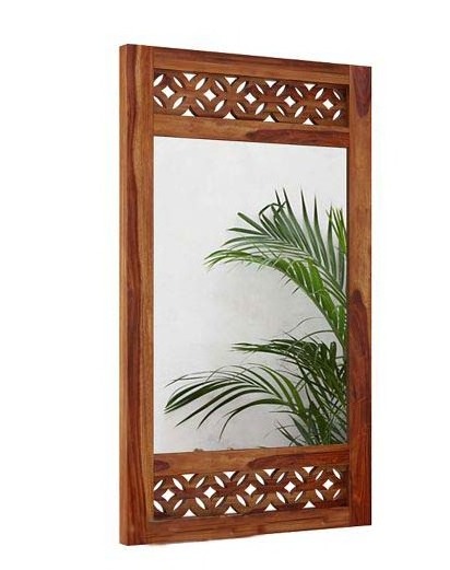 Cambrey Side Stripped Mirror With Frame Wood Item Unique Item top beautiful Product wood Mirror Frame New Design