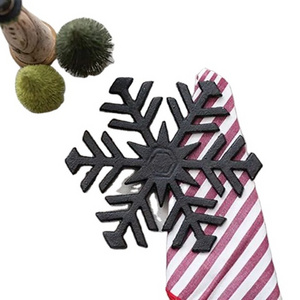 Snow flake cast iron Christmas decoration for home party hanging decor new year Xmas party made in india wholesale hot selling