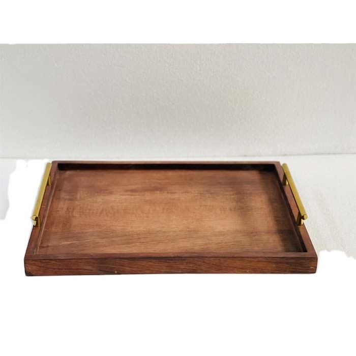 Wood Tray Handle For Usage Hotel Room Restaurant Super Market Wedding Bulk Quantity Hot Selling Export Quality Made in India