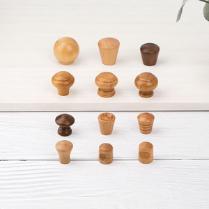 Wood mini cabinet knobs wood small pulls wood door handles Usage Home Dresser Door Cabinet Handmade Decorative Kitchen handle