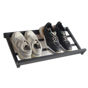 Wall mount metal shoe rack Industrial schuhregal metal Modern hallway organizer Custom boot shelves New best designing steel