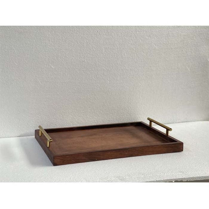 Wood Tray Handle For Usage Hotel Room Restaurant Super Market Wedding Bulk Quantity Hot Selling Export Quality Made in India