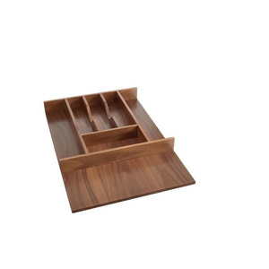 Most selling walnut kitchen utensils drawer organizer adjustable flatware kitchen cutlery tray table ware drawer organizer 2023