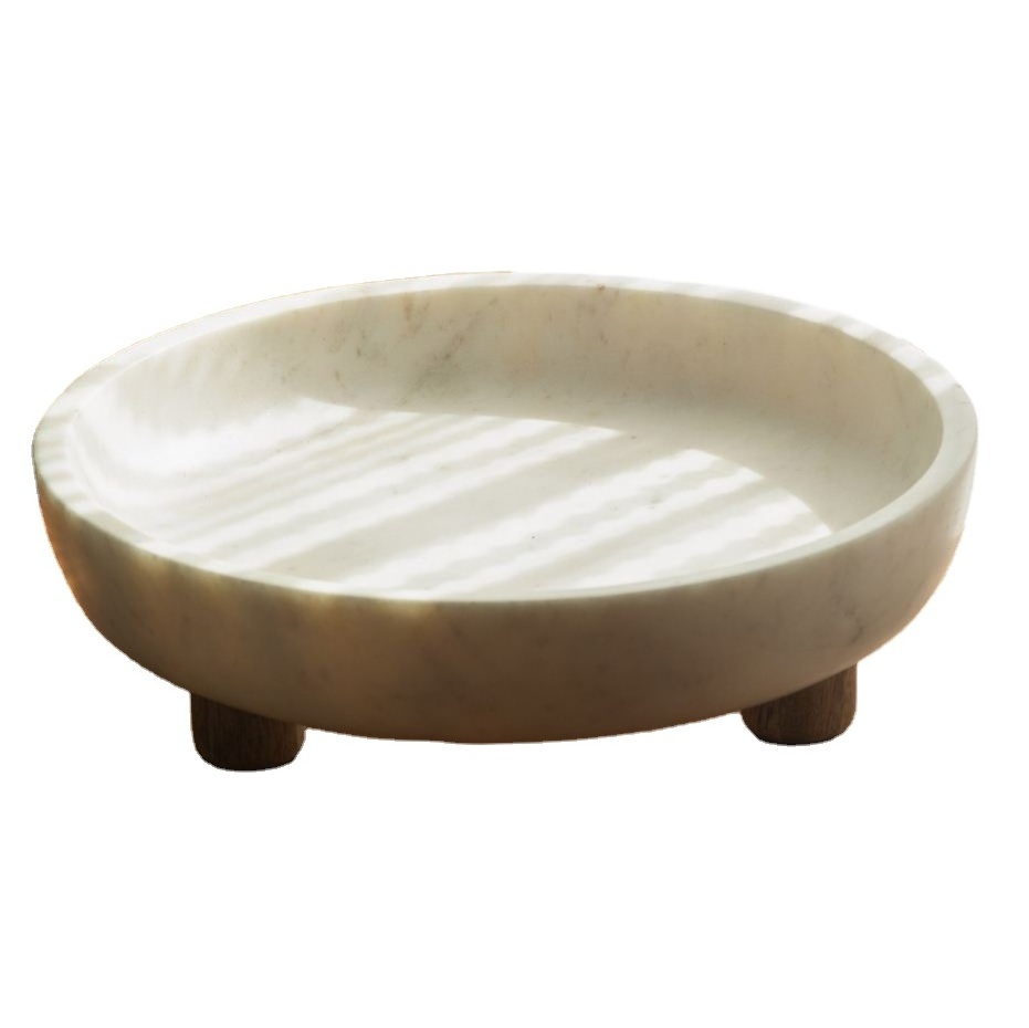 marble bowl with wooden legs new Best unique Design For kitchenware home decoration table decor Hotel Restaurant made in india